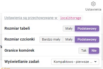 Przycisk ustawień