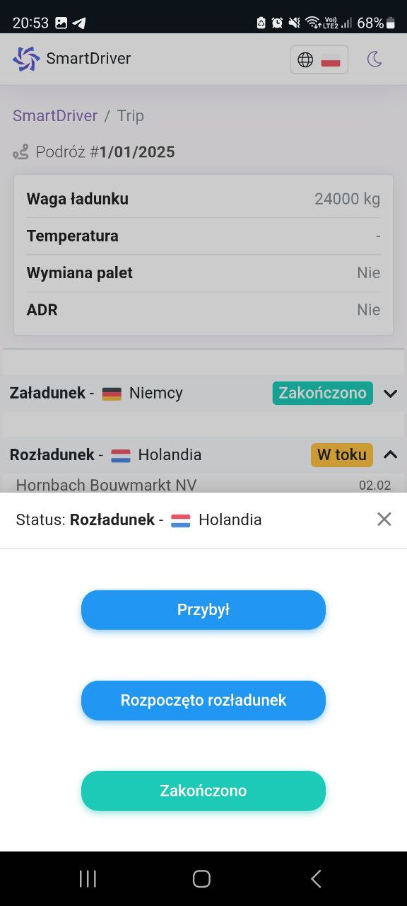 Status Zadania