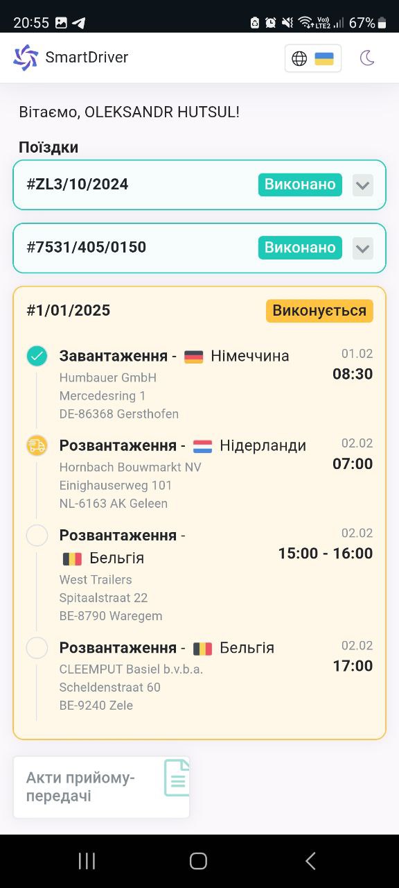 Поїздки