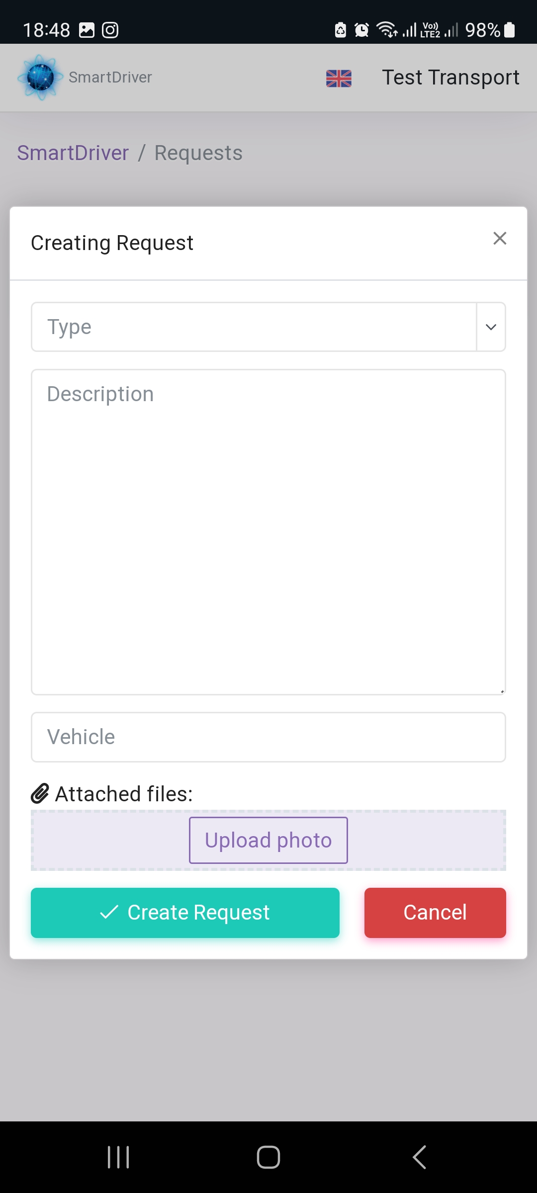 Adding request